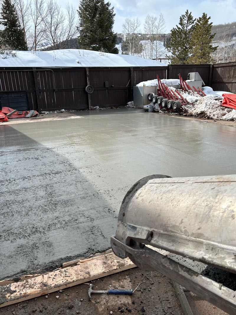 Concrete slab in Aspen